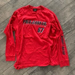 Men’s Vintage Polo Ralph Lauren American flag long sleeve shirt